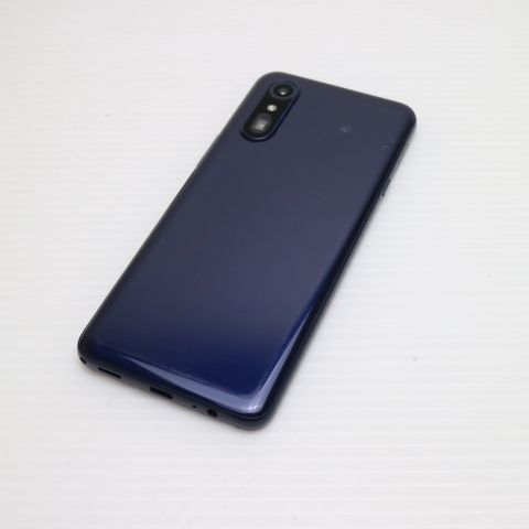 美品 SIMフリー らくらくスマートフォン a A401FC ディープブルー