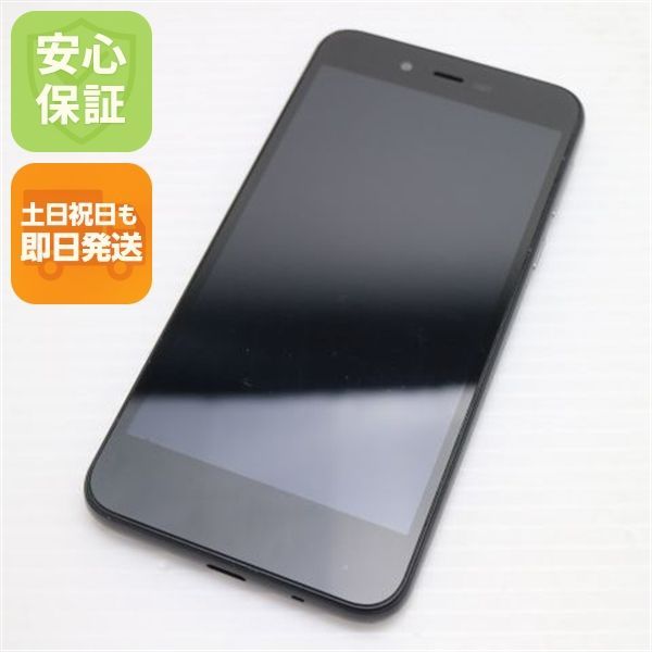 美品 702SH AQUOS sense basic ブラック スマホ 本体 白ロム 土日祝