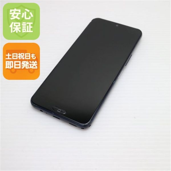 美品 SIMフリー らくらくスマートフォン a A401FC ディープブルー