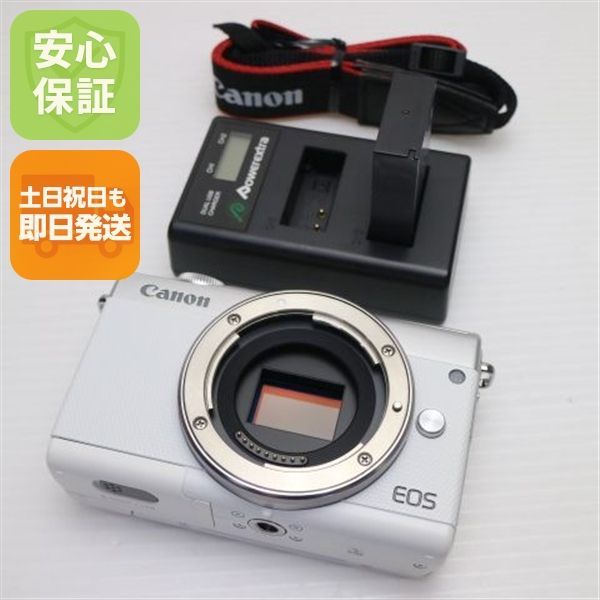 新品同様 EOS M100 ホワイト 即日発送 Canon ミラーレス一眼カメラ