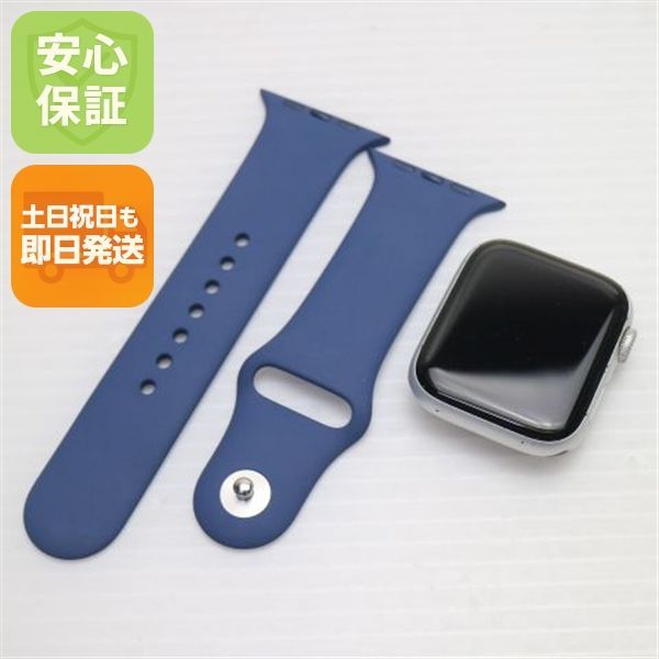 良品中古 Apple Watch series4 44mm GPS+Cellular セルラー シルバー 中古 土日祝発送OK 09000