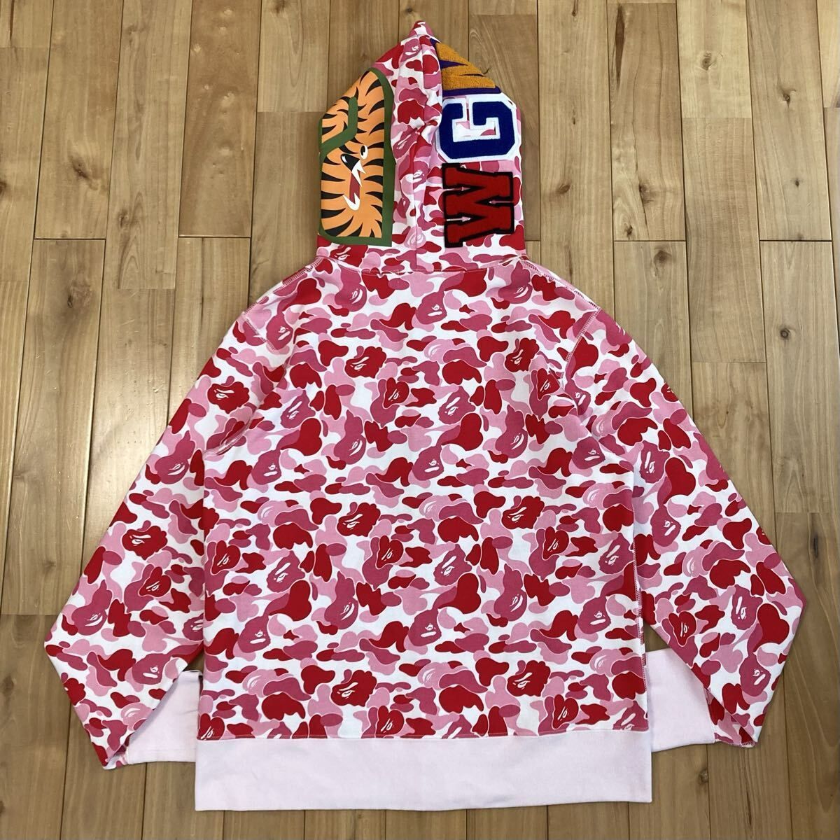 ABC CAMO PINK シャーク パーカー Mサイズ shark full zip hoodie a
