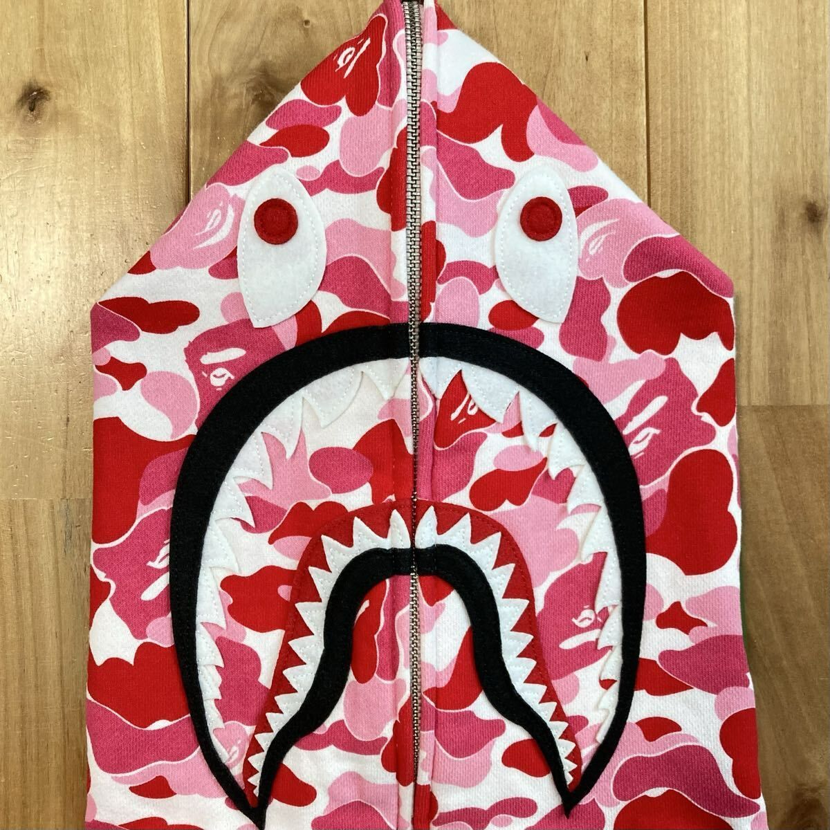 ABC CAMO PINK シャーク パーカー Mサイズ shark full zip hoodie a