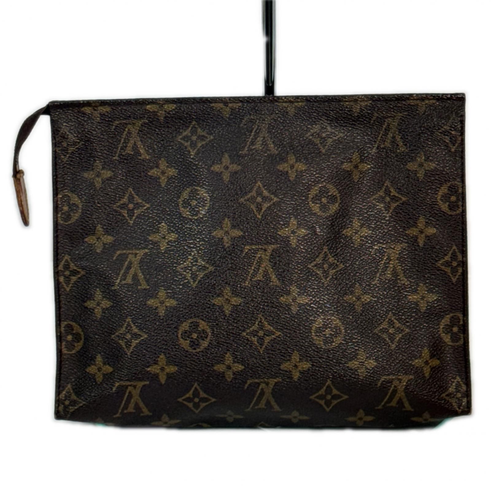 LOUIS VUITTON ルイ・ヴィトン Ｍ47542 ポーチ モノグラム ポッシュトワレ TH1901 ブラウン ベージュ ユニセックス