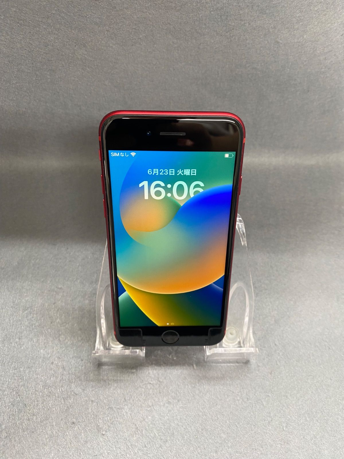 超美品 国内版 SIMフリー iPhone8 256GB レッド色