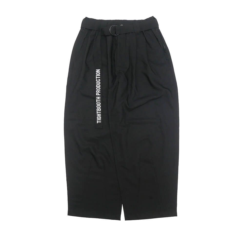 TIGHTBOOTH（TBPR） PANTS タイトブース パンツ ジーンズ TRO BAGGY SLACKS BLACK　スケートボード スケボー