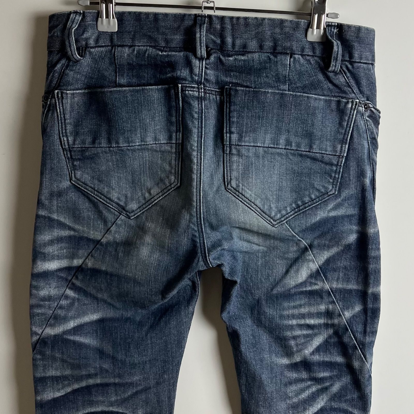 JOHNNY WOLF buffalo bobs y2k archive lame zip denim pants 1 S