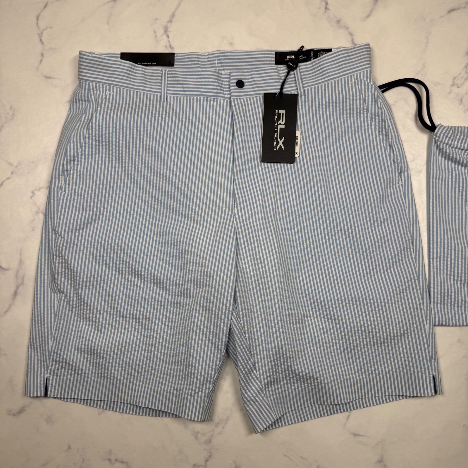 新品 RLX Ralph Lauren ゴルフ ショートパンツ メンズ30 ストライプ 定価26,400円