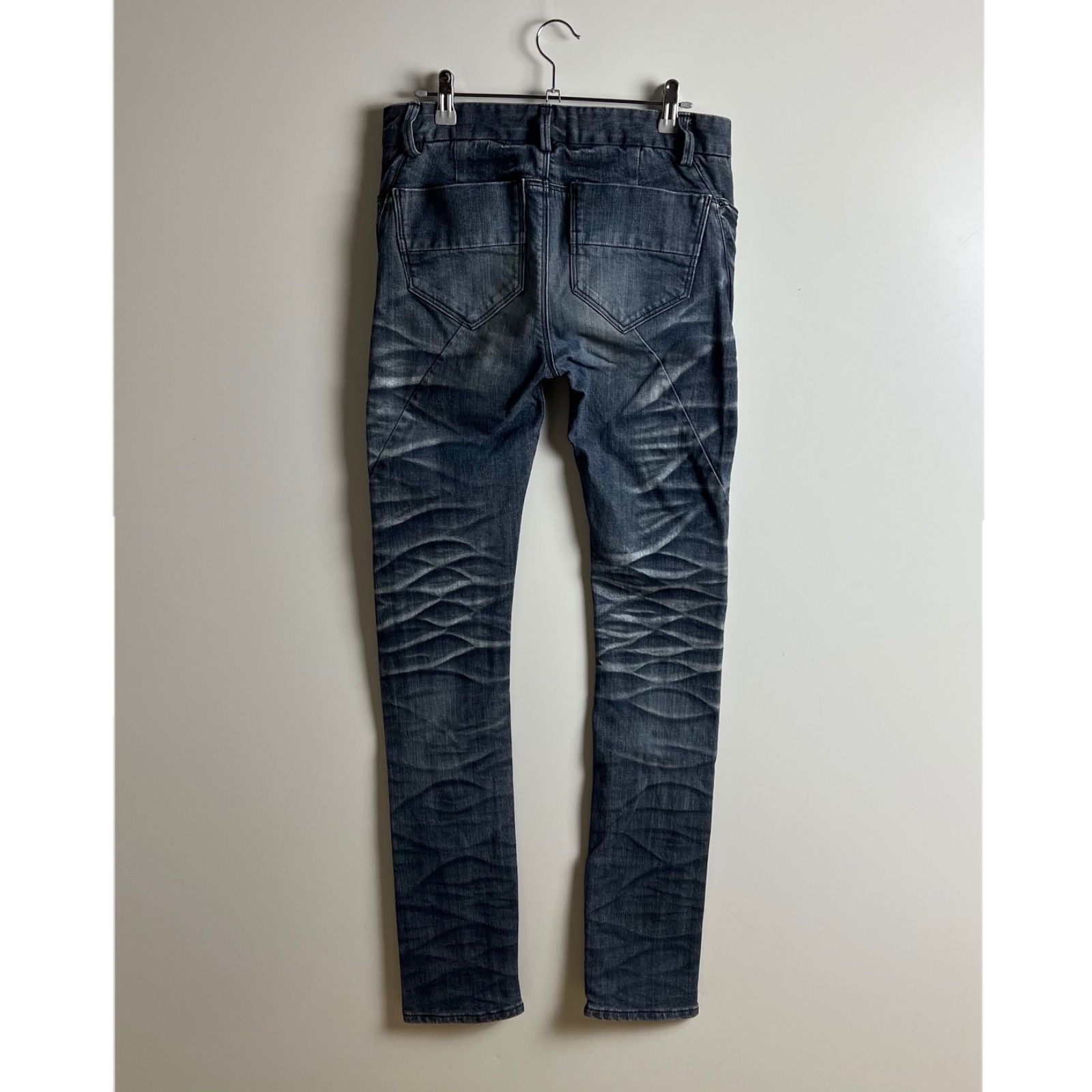 JOHNNY WOLF buffalo bobs y2k archive lame zip denim pants 1 S