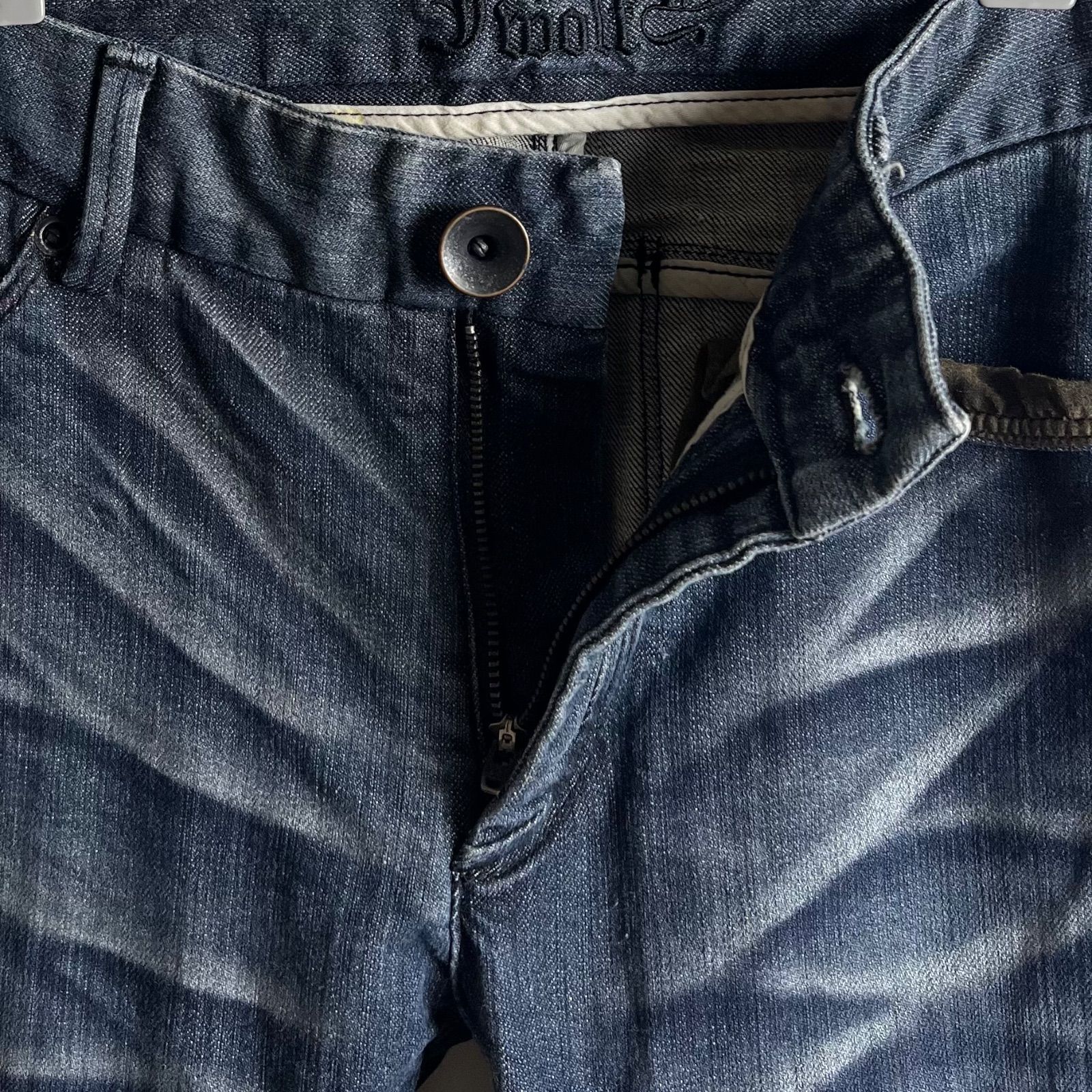 JOHNNY WOLF buffalo bobs y2k archive lame zip denim pants 1 S