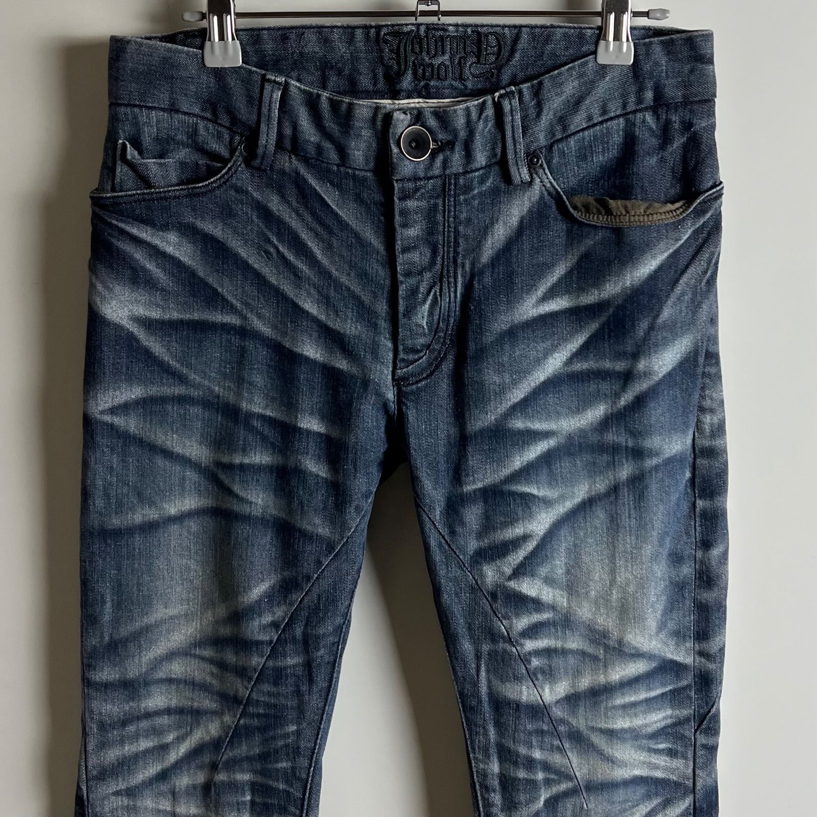 JOHNNY WOLF buffalo bobs y2k archive lame zip denim pants 1 S