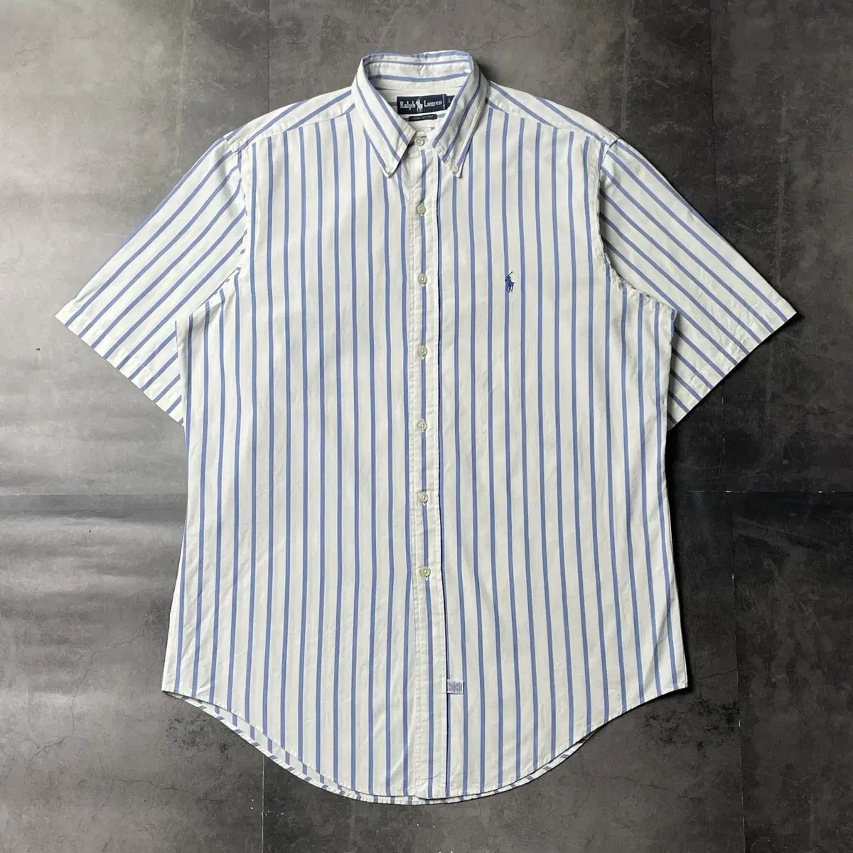 RALPH LAUREN ラルフローレン ストライプ コットン 半袖 シャツ A01207