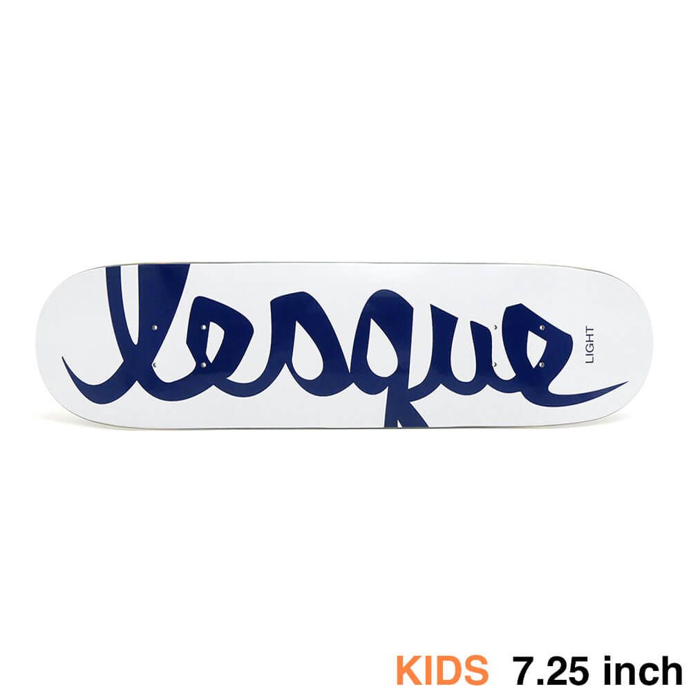 LESQUE DECK レスケ デッキ（子供用） TEAM LIGHT WHITE/NAVY 7.25　スケートボード スケボー