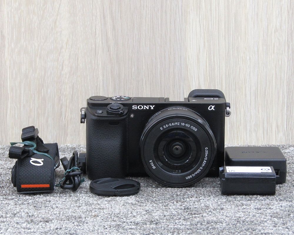 소니 소니 미러리스 SLR α6000 파워 줌 렌즈 키트 E PZ 16-50mm F3.5-5.6 OSS 블랙 ILCE-6000L B