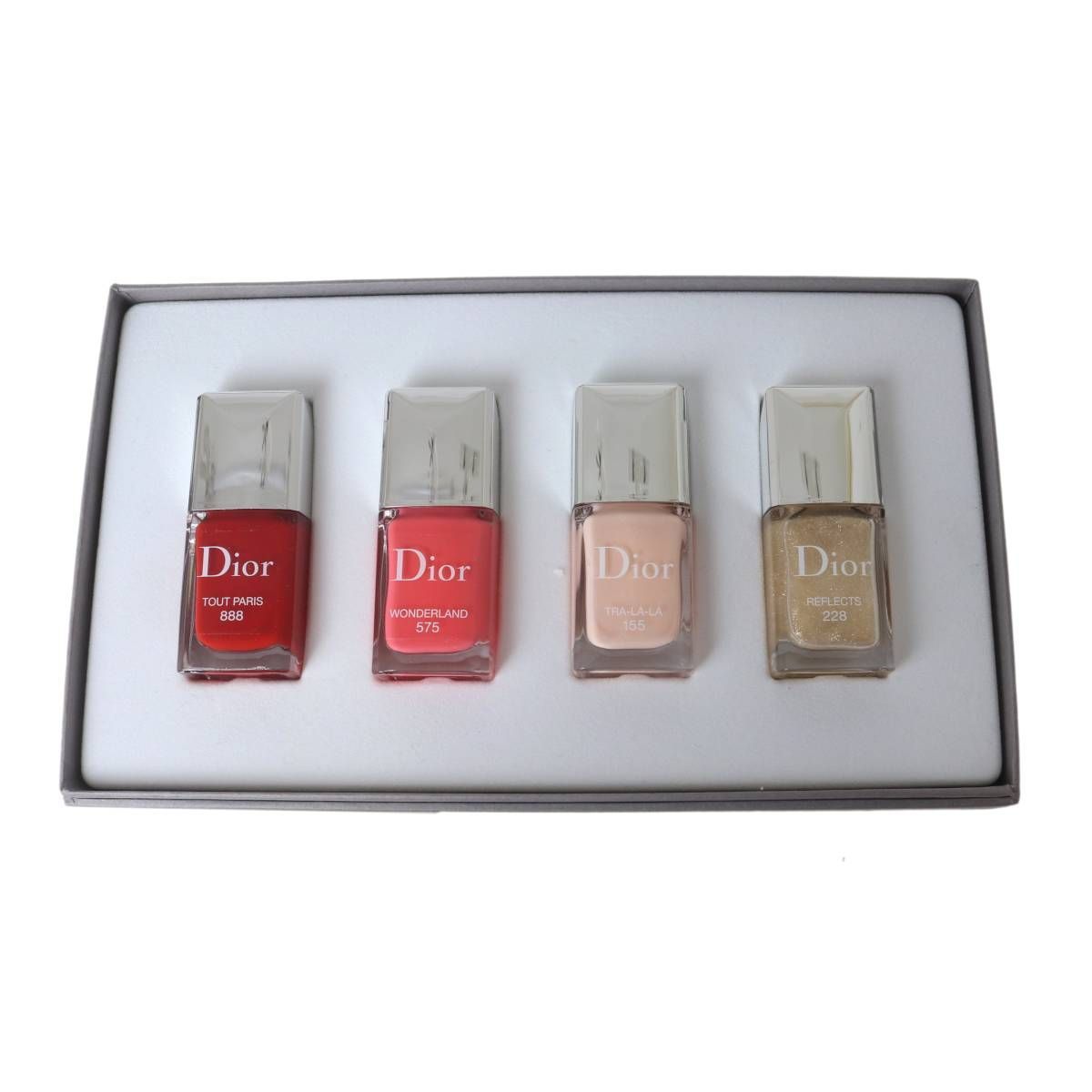 Christian Dior Christian Dior Nail Set Vernis Nail Polish 4 Color Set Nail Enamel 888 575 155 228 10ml x 4 NT A Rank