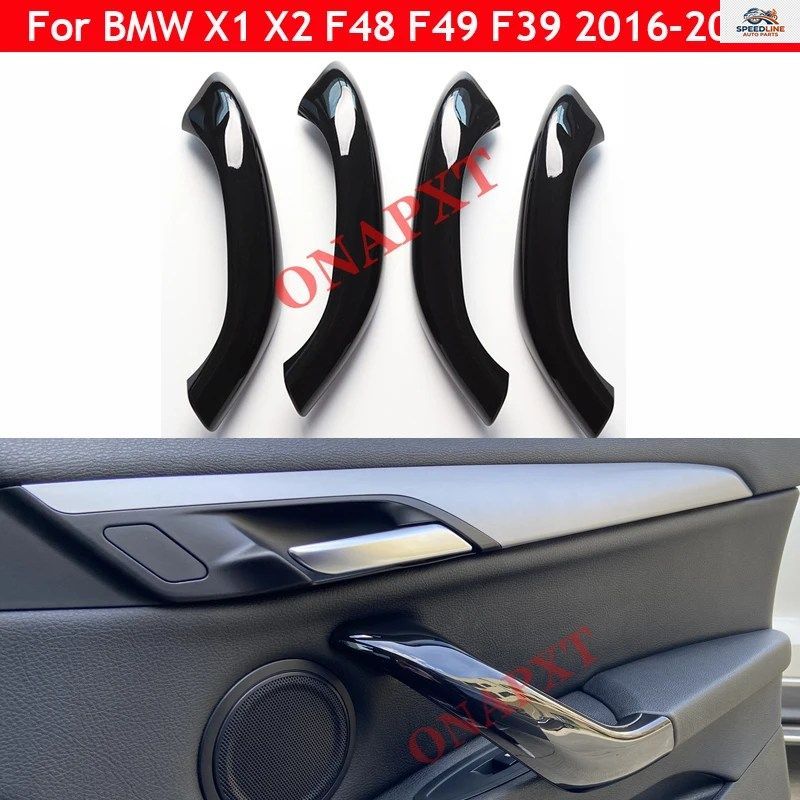 BMW X2 F48 F49 F39 2016-2020用車左右インテリアドアプルハンドルアウターカバートリム
