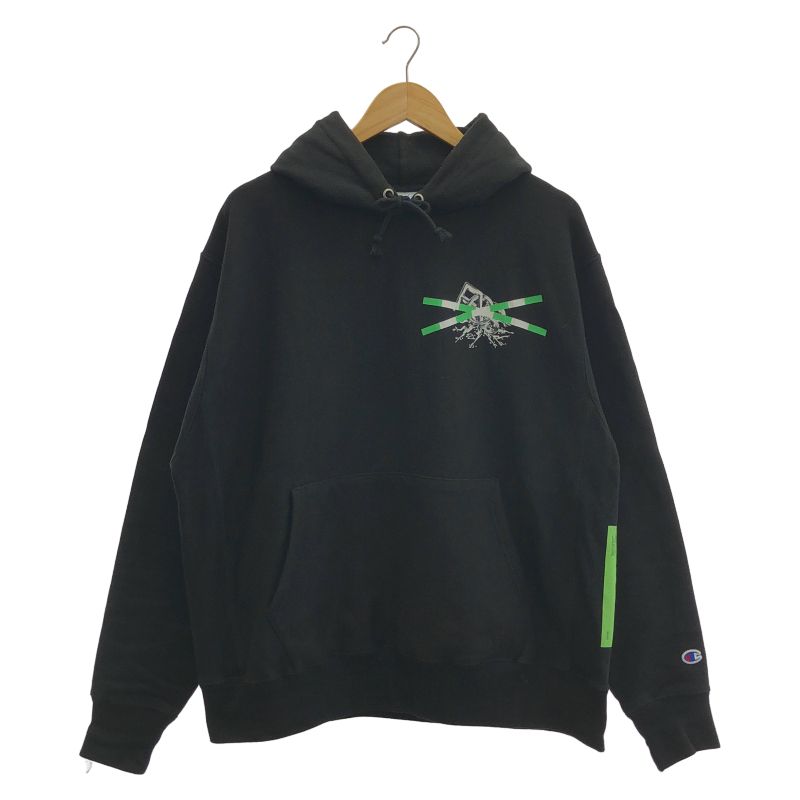 【中古】Champion × Virgil Abloh パーカー L ブラック チャンピオン ヴァージルアブロー[10]
