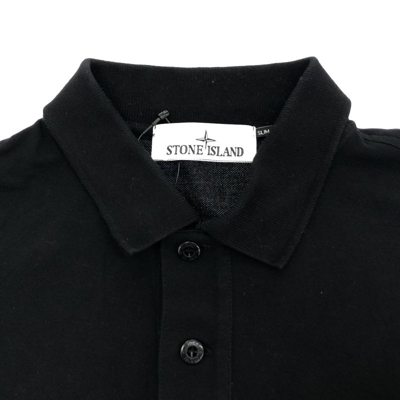 中古】STONE ISLAND ポロシャツ L K1S1522002SCS0017 ブラック
