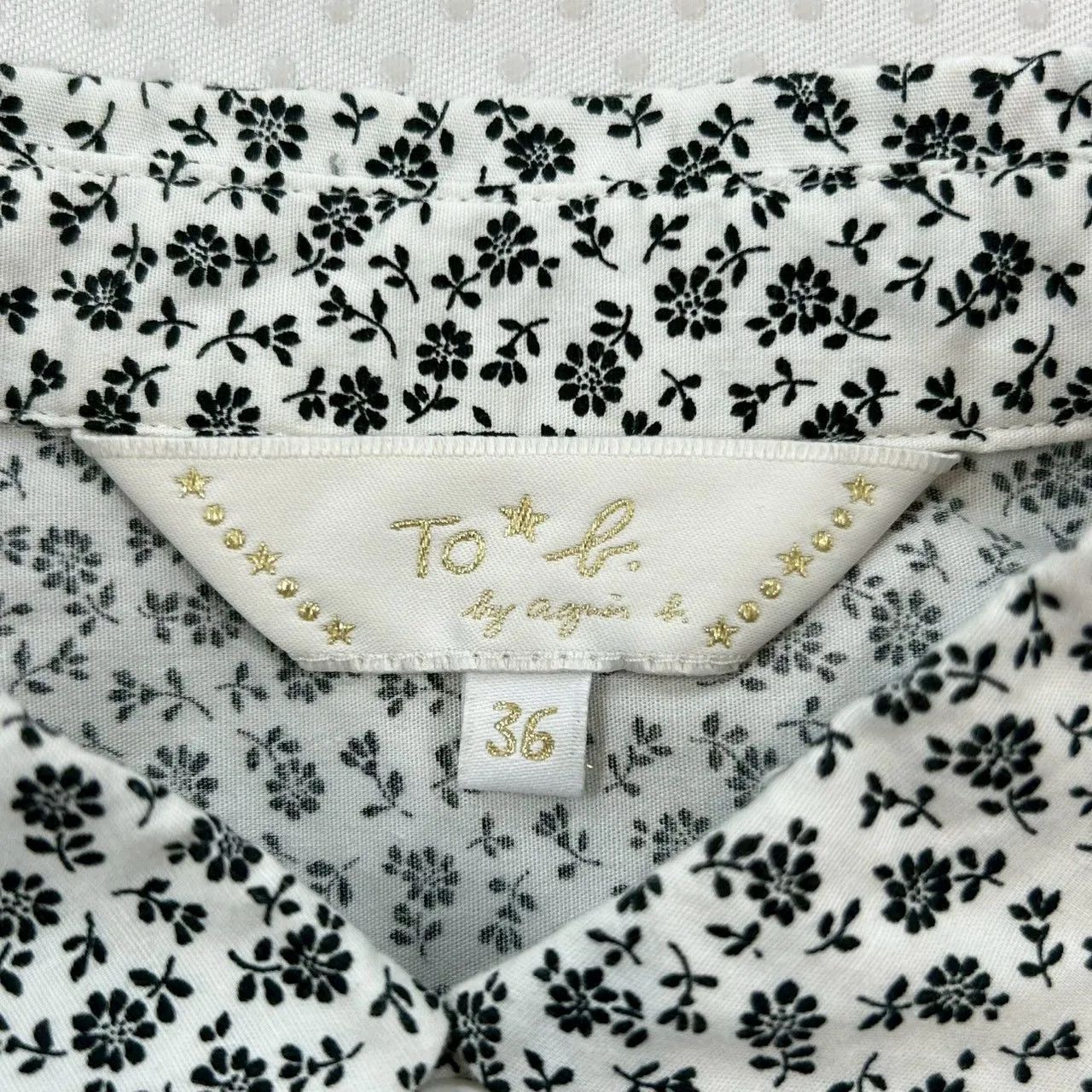 To b. by agnes b. トゥービーバイアニエスベー 小花柄シャツ