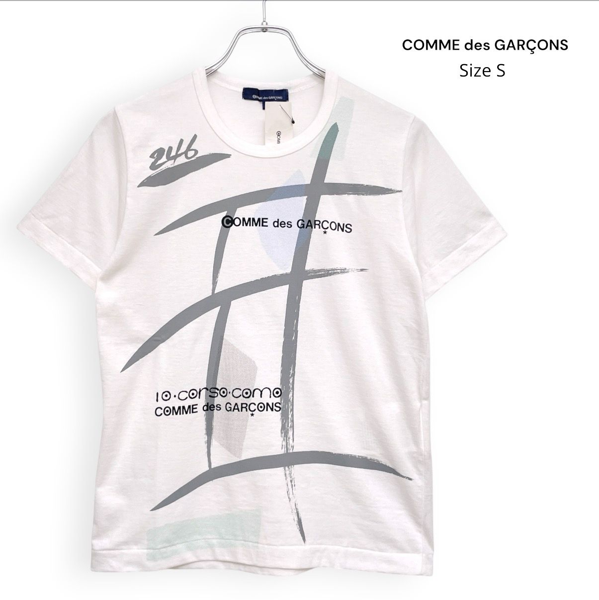 未使用 COMME des GARCONS 10 Corso Comoコムデギャルソン コルソコモ グラフィック Tシャツ SizeS /R26401