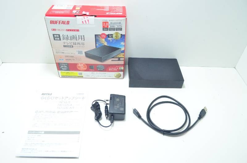 【送料無料】BUFFALO バッファロー HD-LE2U3-BB 2TB 外付けHDD テレビ録画対応