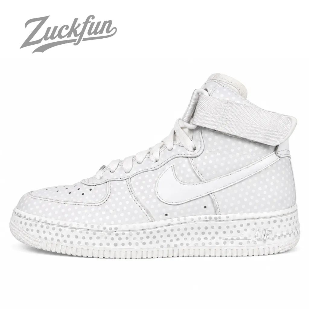 NIKE AIR FORCE 1 HIGH エア フォース 1 ハイ カット ホワイト ドット 水玉 白 レディース ナイキ スニーカー 23 cm U07132