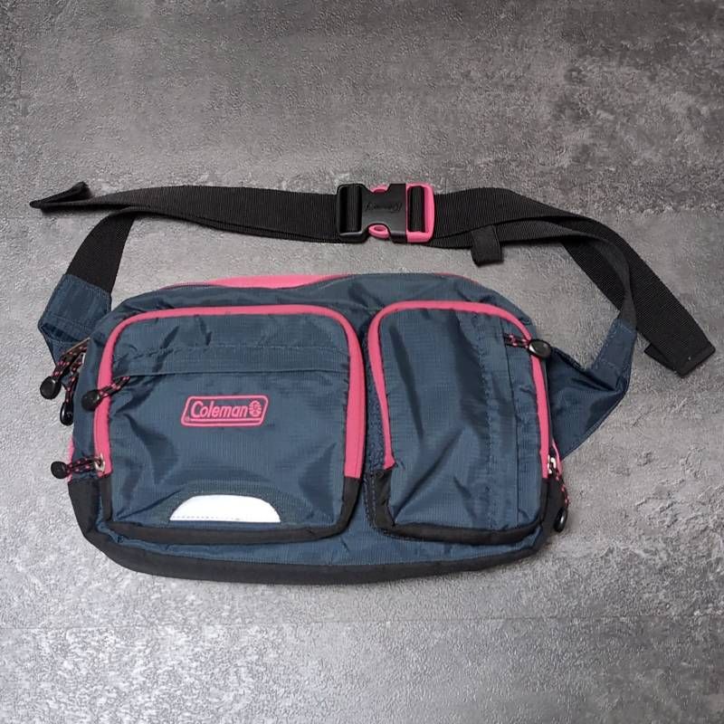 Coleman Waist Bag Body Bag Navy Pink コールマン ウエストバッグ
