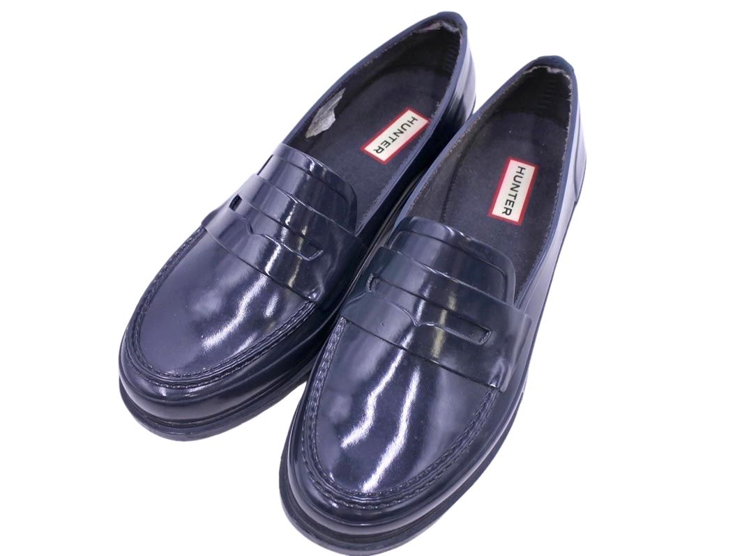 HUNTER ハンター WFF1006RGL 防水 ペニー ローファー シューズ size6