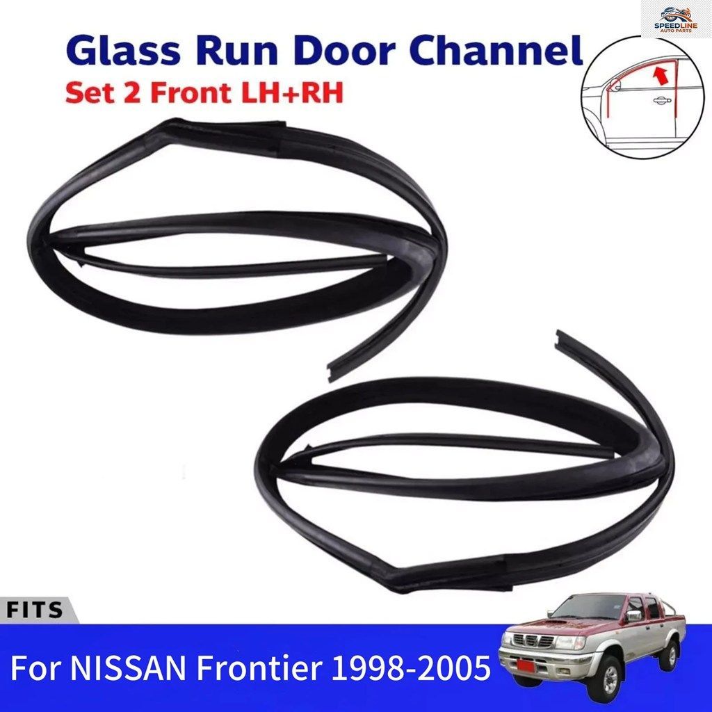 日産フロンティア 1998-2005用 車用アクセサリー 1個 車用ドアガラスウィンドウチャンネルベルトランラバーシール 80331-2S400 80330-2S400