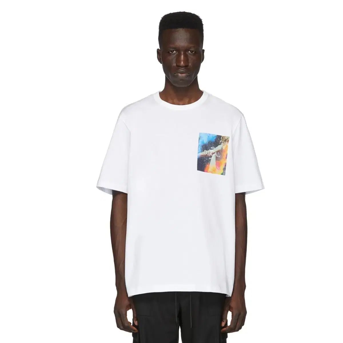 ジュンジェイ リー リフレクティブ デカール オーバーサイズ 半袖Tシャツ 白 44