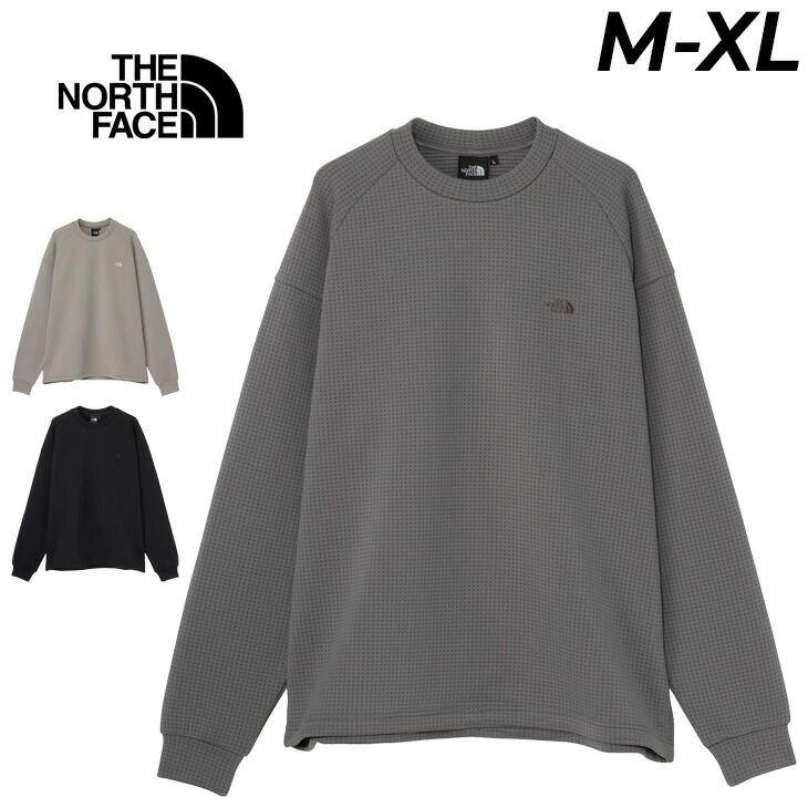 ザ・ノース・フェイス 長袖 スウェットシャツ メンズ レディース THE NORTH FACE L/Sドットニットクルー 長そで トレーナー 無地 ラグラン袖 クルーネック 軽量 UVカット ウェア ウエア /NT12630
