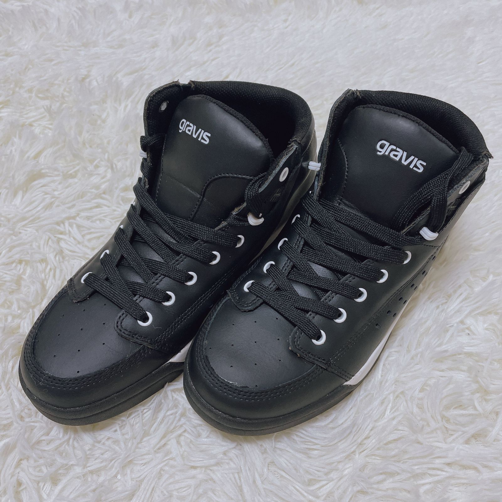 美品】gravis グラビス ゴルフ シューズ スニーカー ブラック 軽量