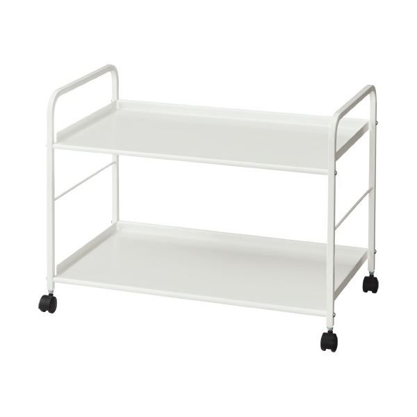 デスク下を有効活用 アンダーラック 2段 キャスター付き 幅60cm 組立品
