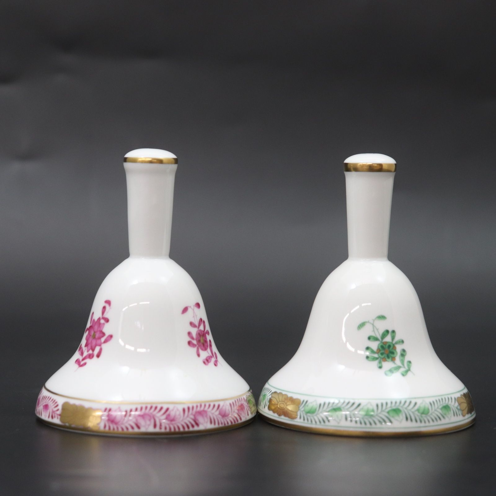 IT83M00UU1A4 美品 HEREND ヘレンド 2点セット 卓上ベル 呼び鈴