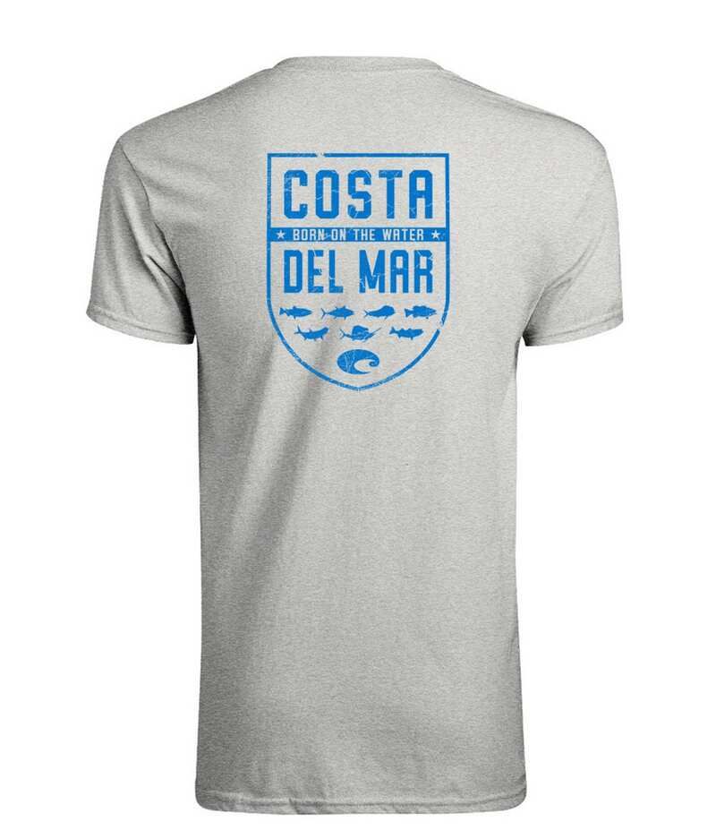 コスタ メンズ トップス シャツ Tシャツ 半袖 グラフィック Costa Mens Shield Graphic ShortSleeve Heathered TShirt Grey Heather