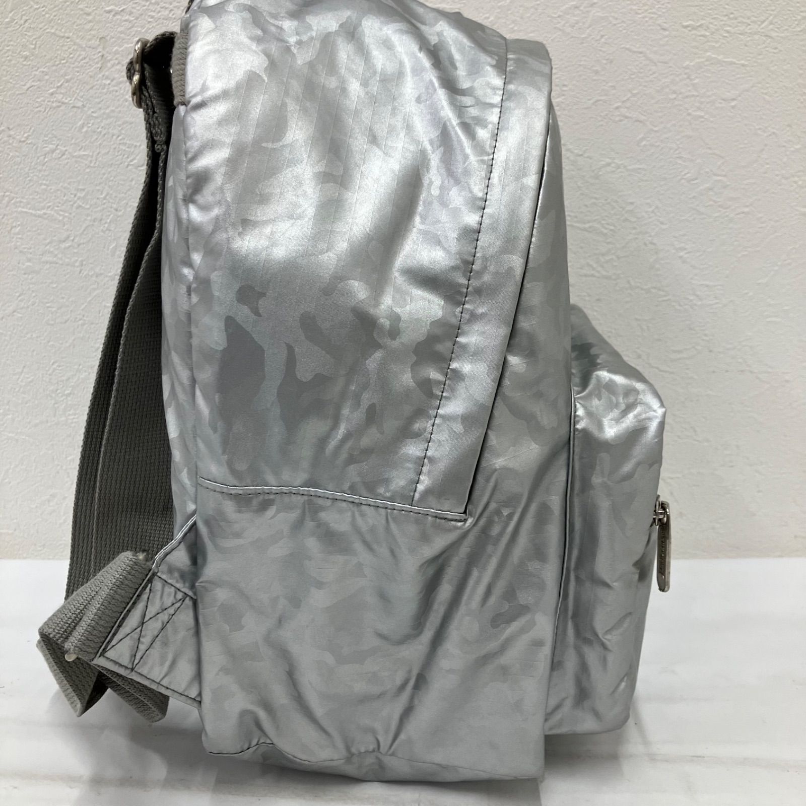 レスポートサック バックパック リュック シルバー カモフラ柄 大容量 5418 LeSportsac レスポートサック リュック バックパック カモフラ