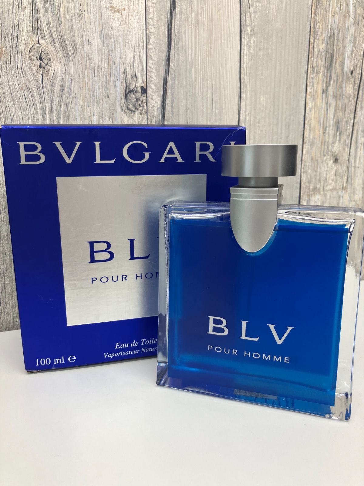 E【中古品】BVLGARI ブルガリ メンズ 香水 ブループールオム