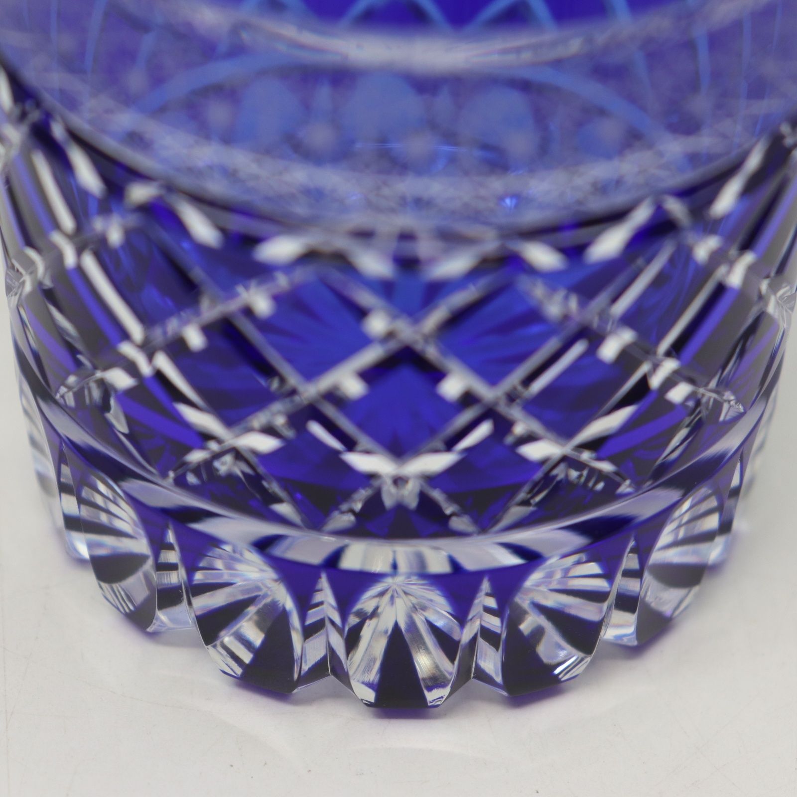 ITE2VWFHWUR4 未使用保管品 華硝 Hanashyo 江戸切子 切子 ロックグラス