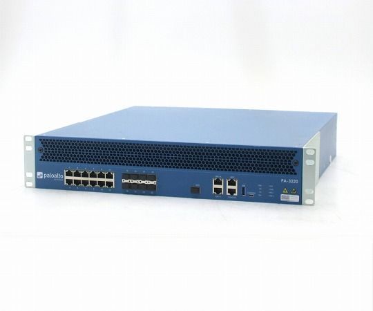 【ジャンク】Paloalto PA-3220 AC*2 12ポート1000BASE-T 4ポートSFPスロット 4ポートSFP/10G SFP+スロット搭載 冗長電源 中古