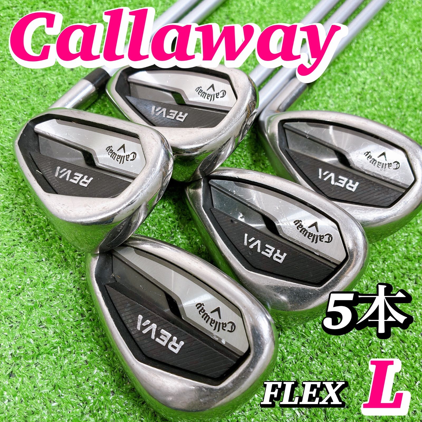 Callaway キャロウェイ レディース REVA アイアンセット 5本 L 初心者