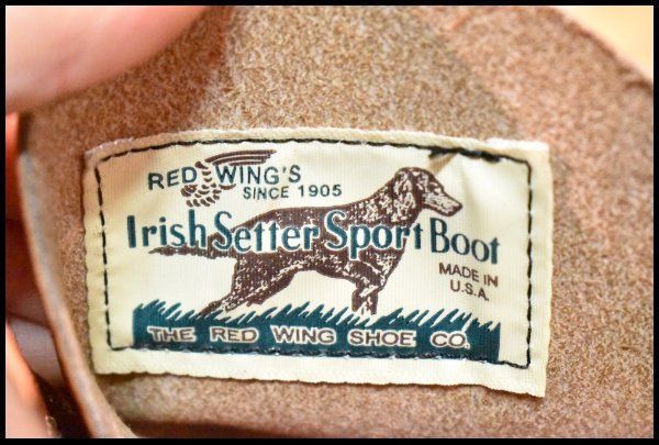 レア 犬タグ 羽タグRed Wing 8875 モックトゥ オロラセット 赤茶 9.5E 箱付 未使用 犬タグ復刻 23年】レッドウィング 8875 アイリッシュ