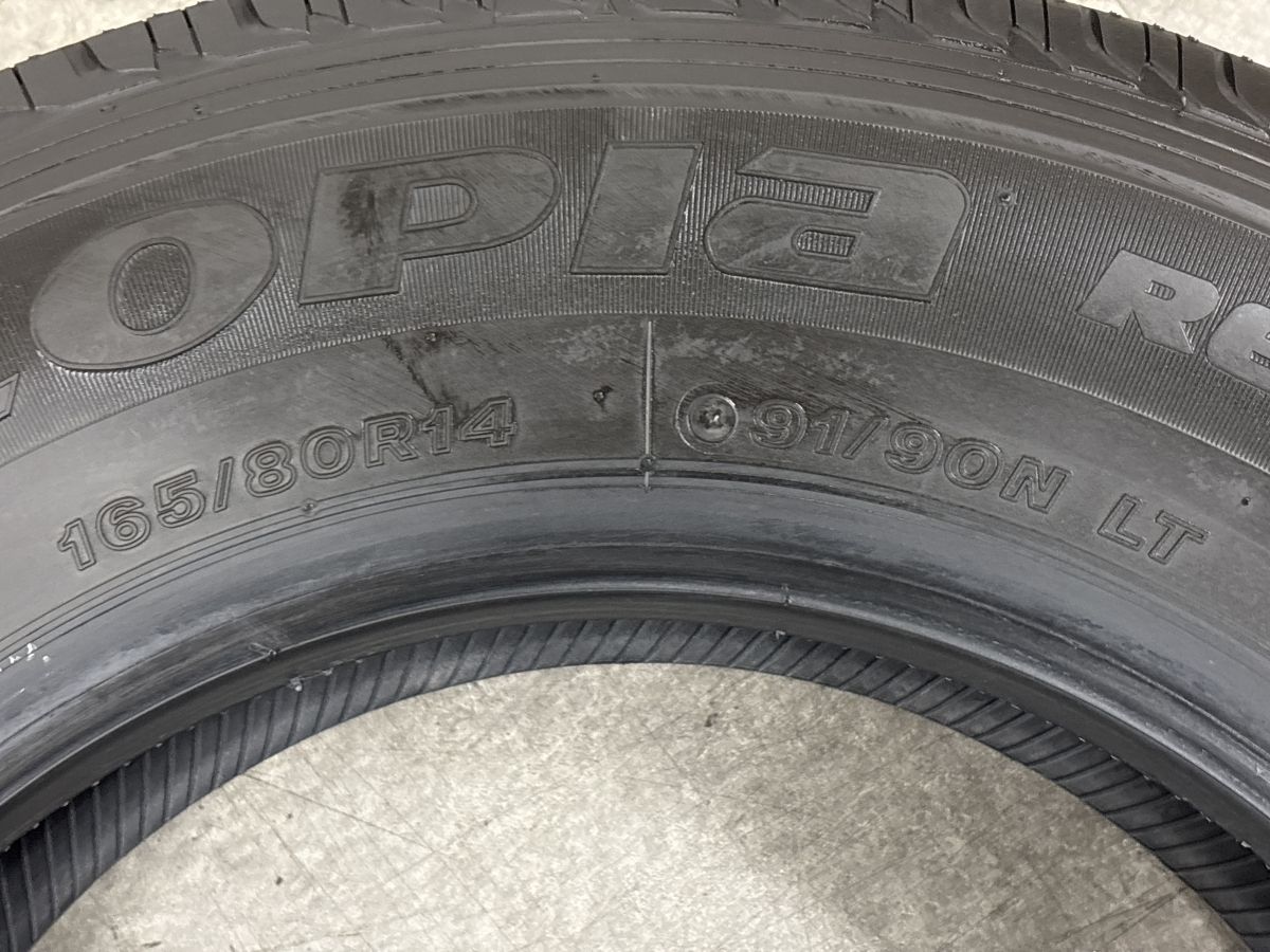 2025年製 新車外し品】ブリヂストン エコピア R680 165/80R14 LT 4本