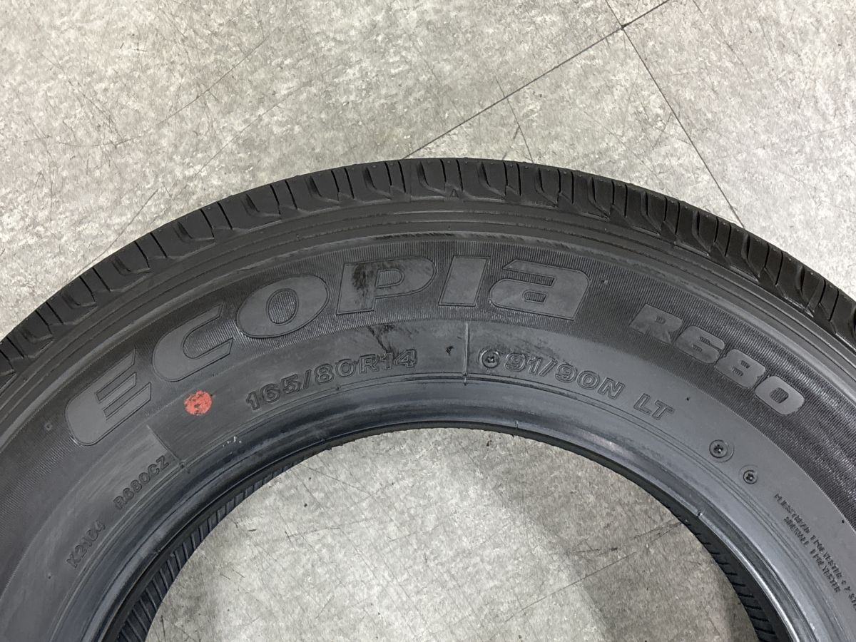 2025年製 新車外し品】ブリヂストン エコピア R680 165/80R14 LT 4本