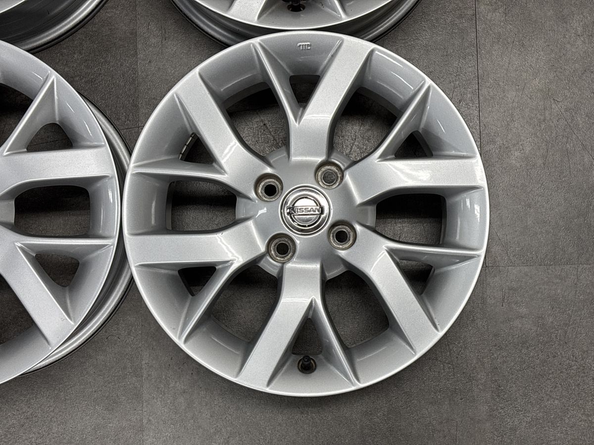 純正品】日産 ノート 純正 15in 5.5J +40 PCD100 4本セット ウイング