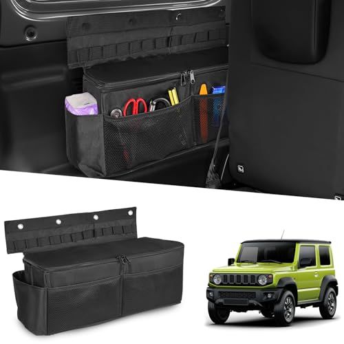 Auto Spec ジムニー ジムニーシエラ JB64W JB74W 専用 収納ボックス マルチ収納ボックス 後部座席収納 テーブル 小物入れ ひっかき防止 スペース増やし 車中泊 取り付け簡単 左右側用 内装パーツ アクセサリー (運転席側 2dfcef8e