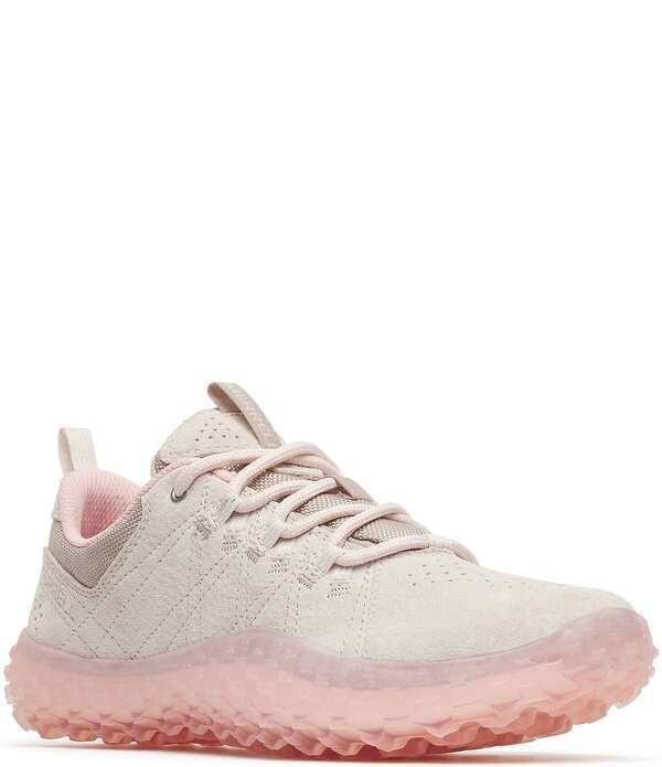 メレル レディース シューズ スニーカー スエード Merrell Womens Wrapt Waterproof Suede Clear Outsole Sneakers Petalite