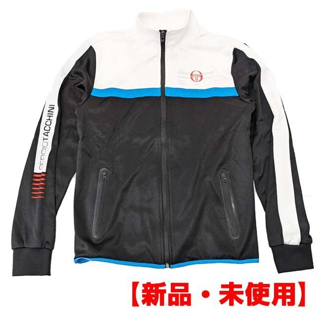 USサイズ-M【新品・未使用】セルジオ タッキーニ(SergioTacchini) メンズ トラックジャケット 036915-013 ホワイト×ネイビー【F20260622_4】