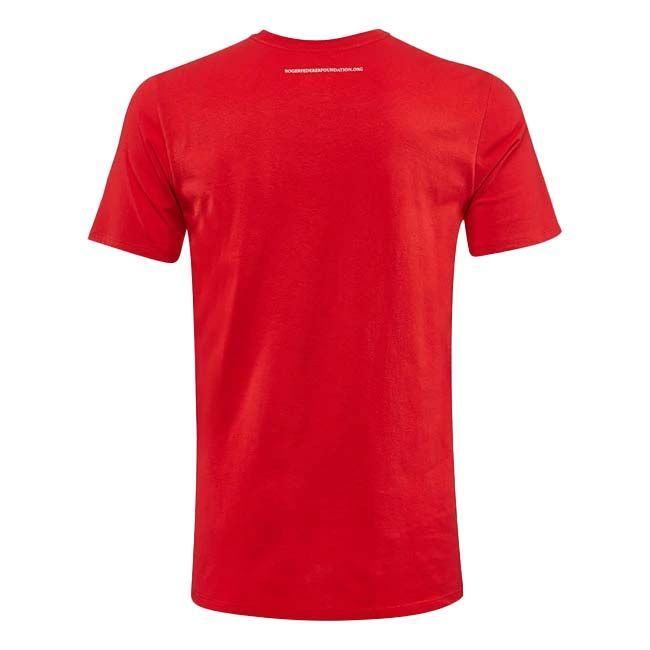 Nike 赤 ロジャーフェデラー 半袖 Tシャツ USサイズ-M 【新品未使用・難あり】希少！コレクターズアイテム