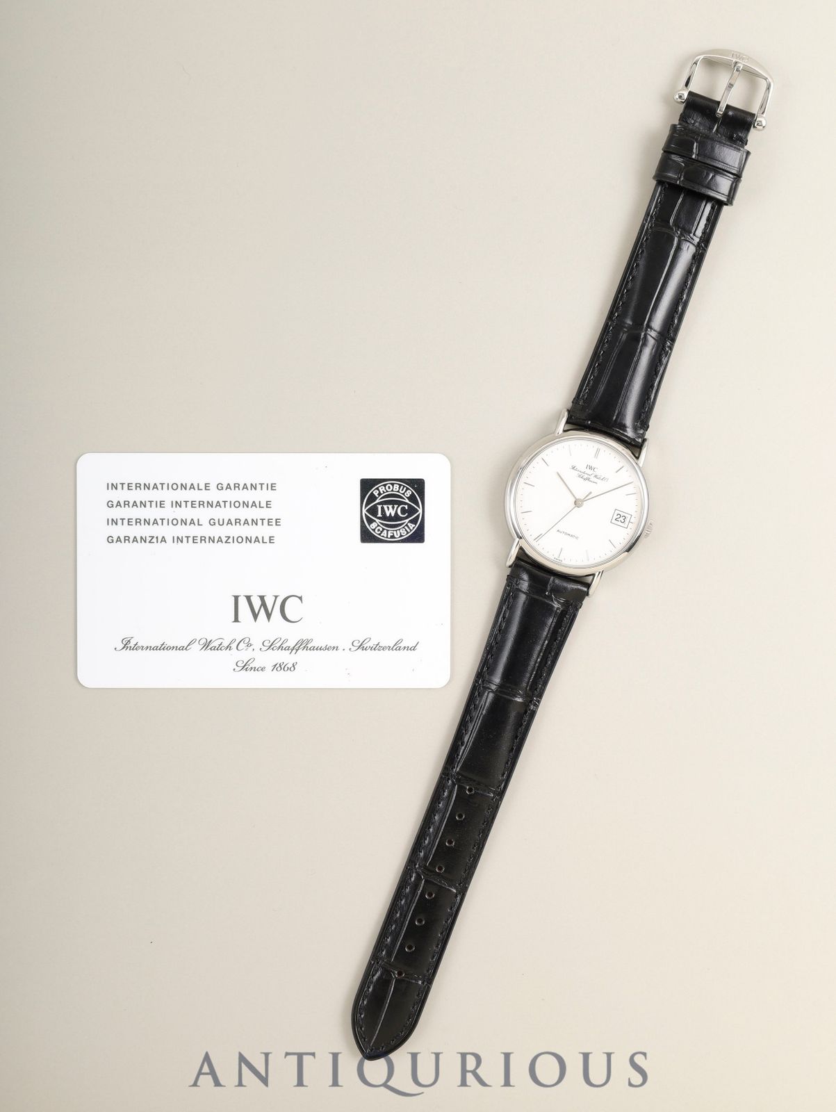 ポートフィノ IW351320 IWC SS 自動巻き 革 デイト コメ兵｜ノー 
