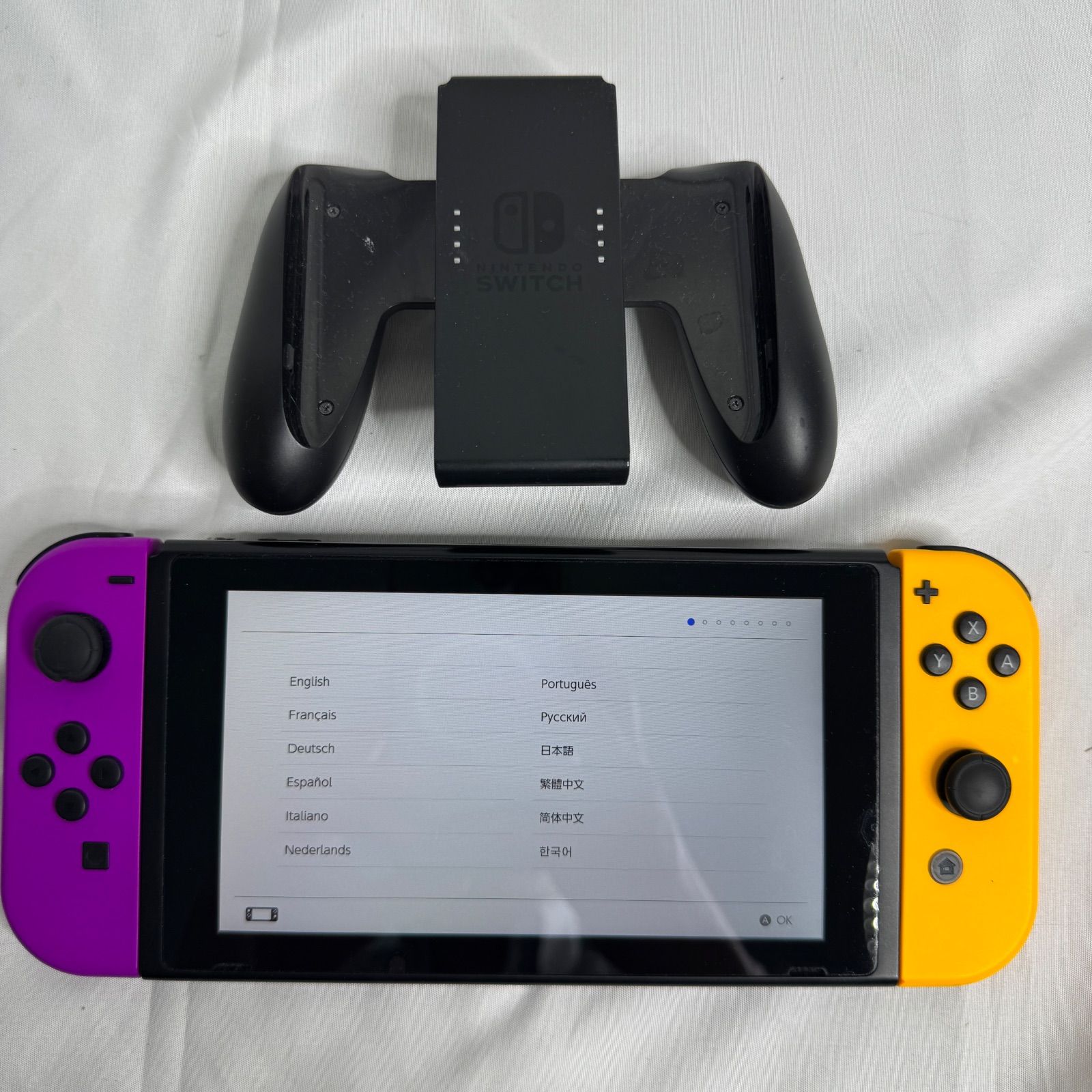 Nintendo Switch 本体 HAC-001 Joy-Con 紫(パープル)×黄色(イエロー